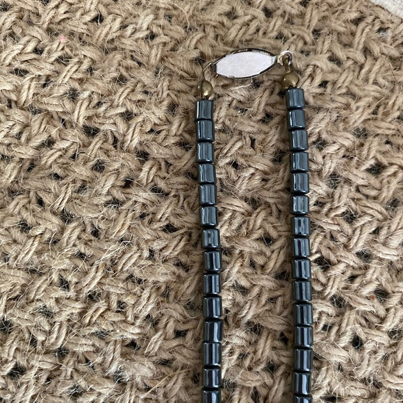 GORGEOUS VINTAGE METALLIC HEMATITE PENDANT NECKLACE - Picture 10 of 16